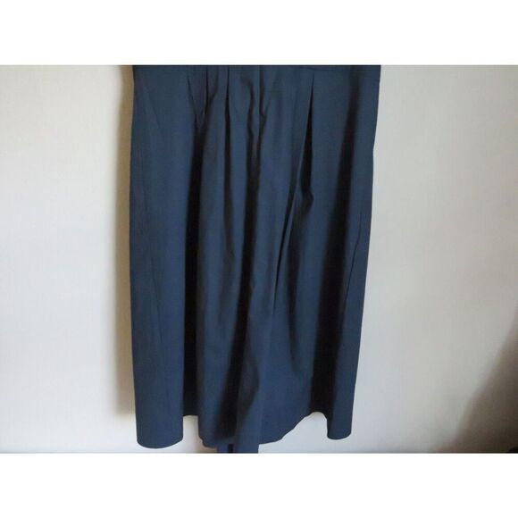 J Crew Blue Dress Women's Size 4 Navy Cotton Bow Dress - Picture 7 of 12